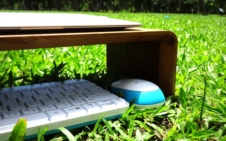 體驗縮圖 - 【bestmade】人體工學 螢幕架、筆電架 原木手作