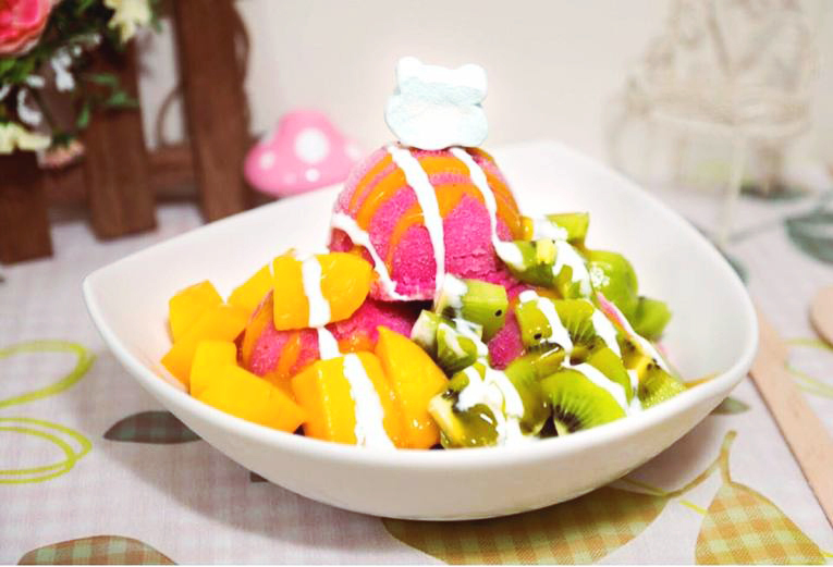 體驗縮圖 - 台中北屯冰店【綿花甜冰品】<獨家販售>蔬果綿綿冰!店內任選2~4碗，皆無添加色素、人工香料!