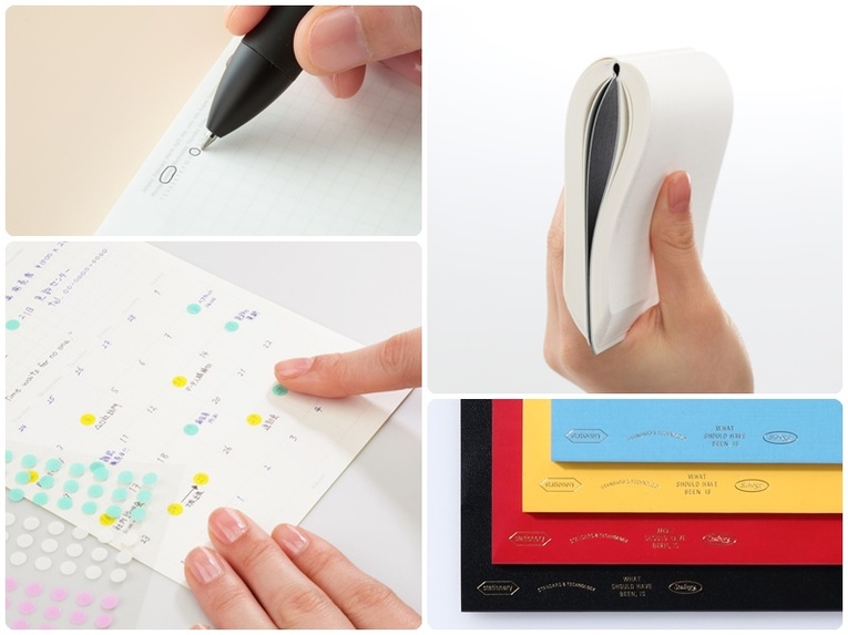 體驗縮圖 - 宅配-日本文具【Stalogy】和紙美紋貼、日本文具大賞筆記本、黏貼透明夾、指紋清潔滾輪套組!