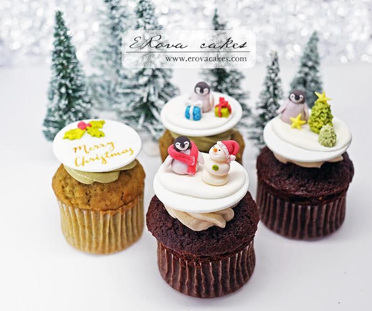 體驗縮圖 - 台北中山區【ERova cakes】聖誕節限定-翻糖手作小蛋糕禮盒，必定融化情人的心