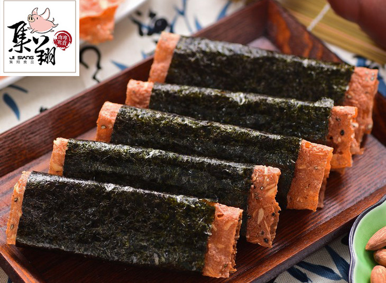 體驗縮圖 - 宅配【集翔肉乾肉鬆】蜜汁豬肉條x泰式檸檬豬肉乾x杏仁脆片海苔捲，過年最有誠意的伴手禮！満足您的味蕾，廣受老少咸宜顧客好評鮮甜香味，滋味滿分的休閒良伴！