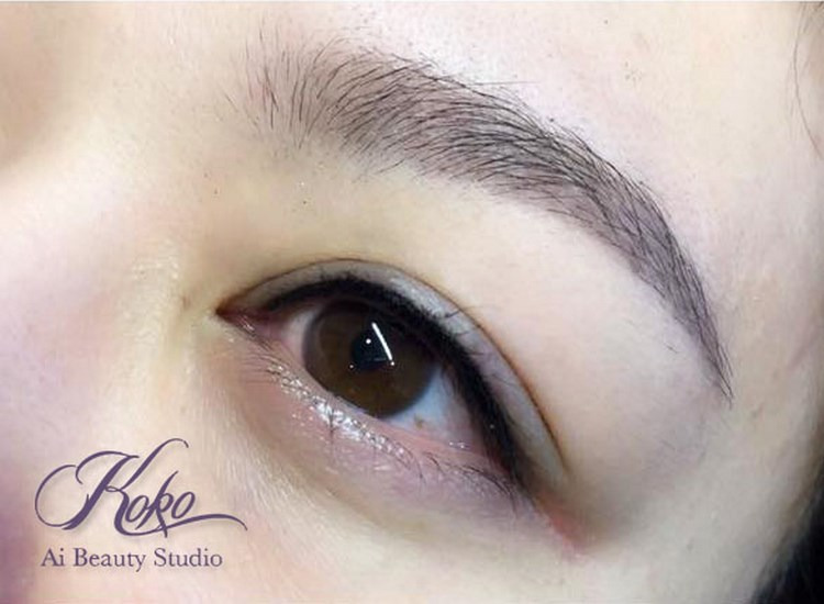體驗縮圖 - 桃園市區【Koko ai beauty studio】素顏小心機，霧濛濛般像刷過眉粉的水霧眉、深邃明亮的美瞳線，創造閃爍大眼，自然散發出無與倫比的迷人電力！
