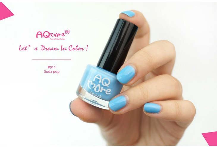 體驗縮圖 - 宅配【AQMORE水魔兒】水性可剝式指甲水，堅持無毒、天然、兒童孕婦也可以使用！50%以上的含水成份健康不傷身、環保不污染，多樣顏色的選擇10種風格，獻給玩心大起的你！大膽秀出你的時尚美甲風采！
