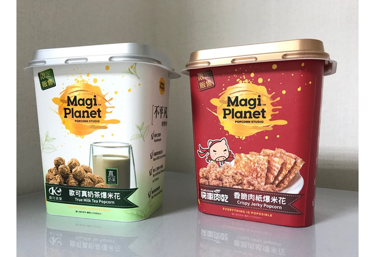 體驗縮圖 - 宅配【Magi Planet 星球工坊爆米花】團購霸主雙聯名款，快車肉乾香脆肉紙爆米花+歐可茶葉真奶茶爆米花，台灣MIT職人手工爆炒爆米花，熱銷14國，平均每1秒就賣出6包！選用美國非基因改造玉米粒，新創口味跳脫您對爆米花的框架！