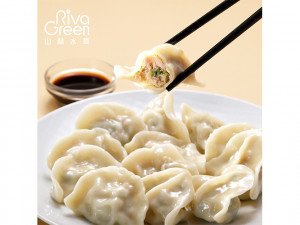 體驗縮圖 - 宅配【山林水草RivaGreen】朝貢豬肉水餃，吃鳳梨酵素長大的豬隻，肉質鮮甜美味，擁有絕佳油花表現與肉質口感，高麗菜、韭菜、玉米三種口味一次滿足！